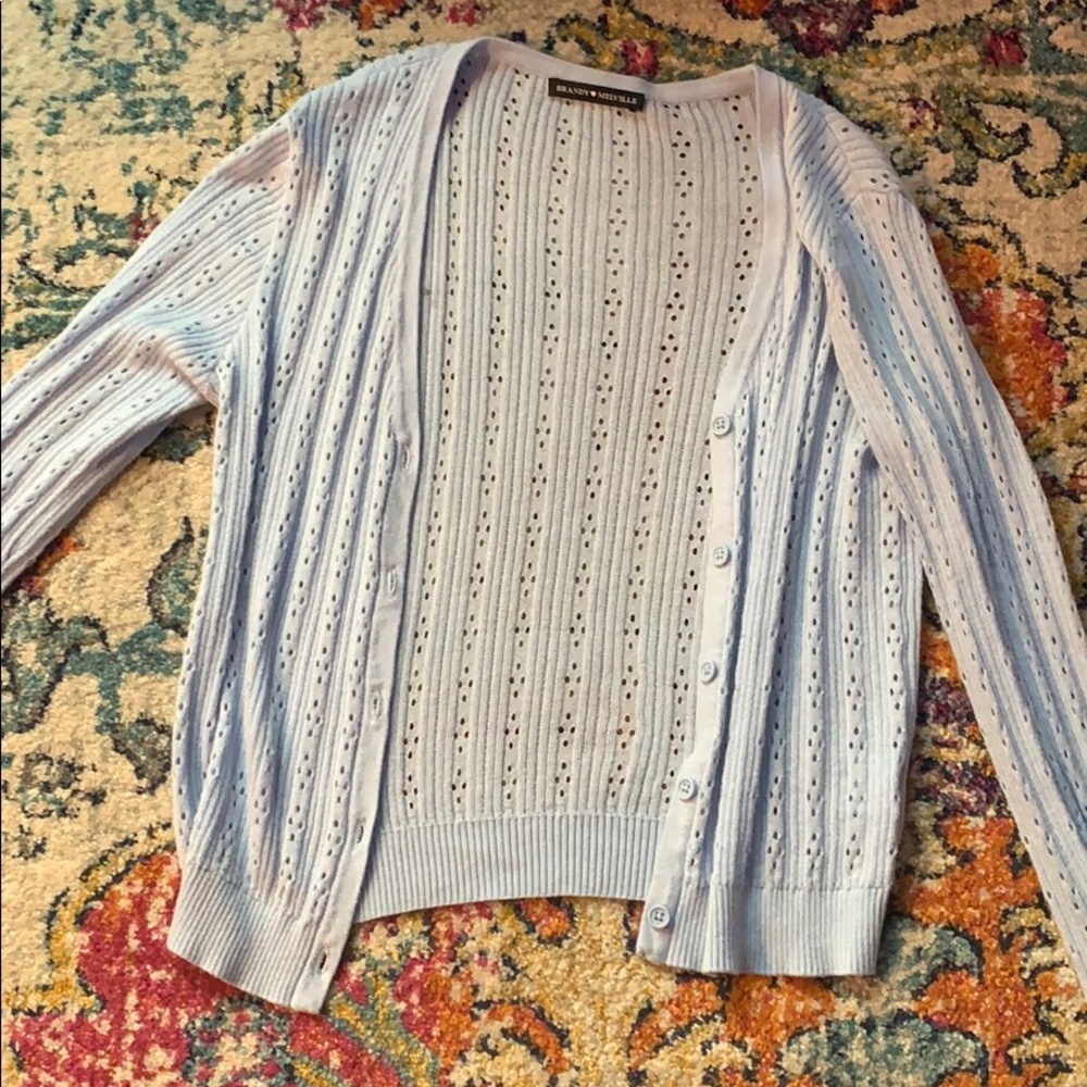 brandy melville periwinkle cardigan